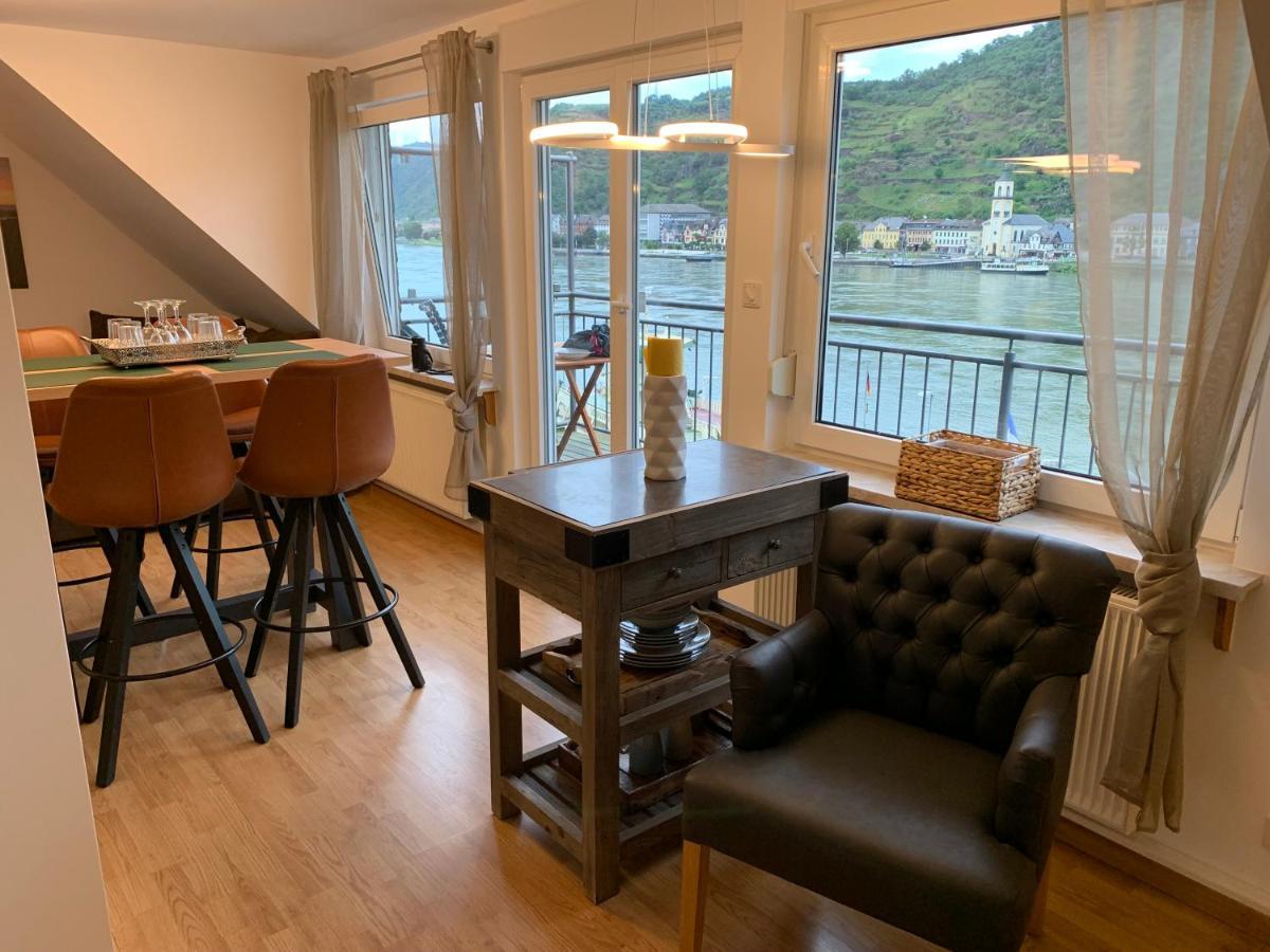 Ferienwohnung "Drei Burgen Blick" Sankt Goar Esterno foto