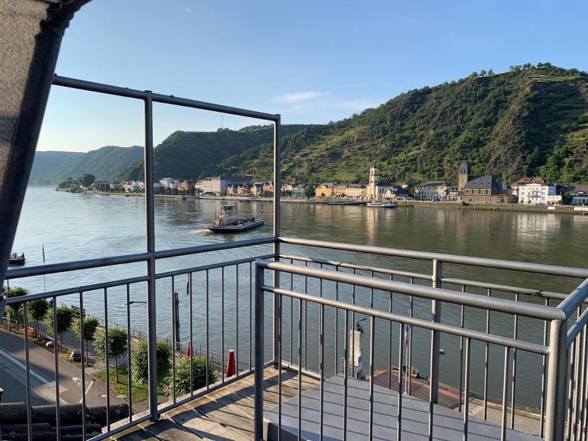 Ferienwohnung "Drei Burgen Blick" Sankt Goar Esterno foto