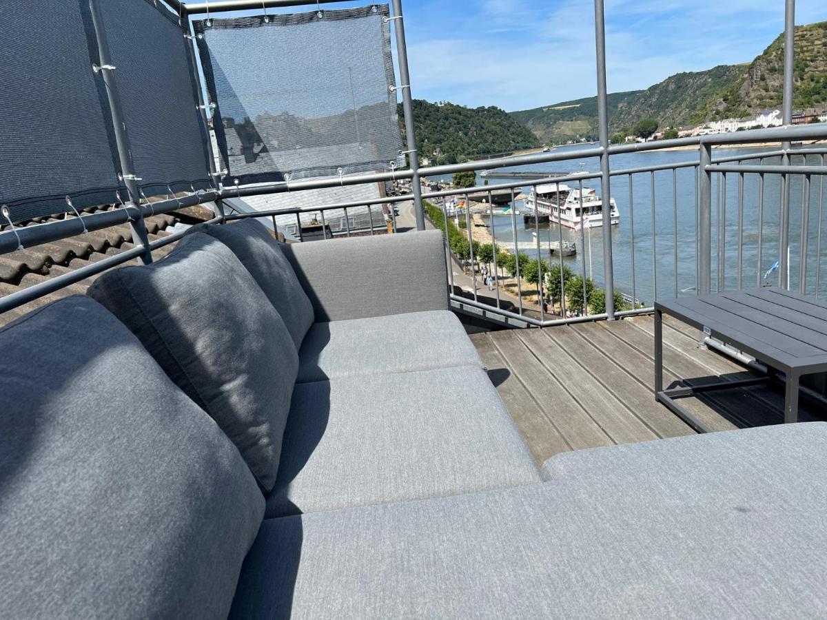 Ferienwohnung "Drei Burgen Blick" Sankt Goar Esterno foto