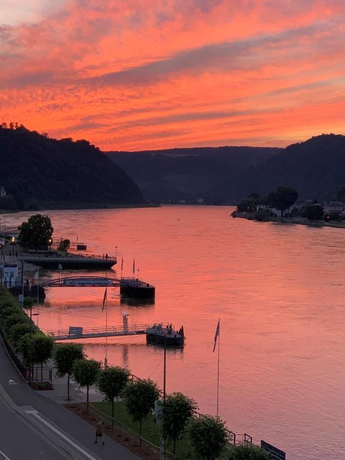 Ferienwohnung "Drei Burgen Blick" Sankt Goar Esterno foto